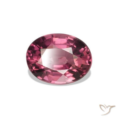 Granato rodolite Rosso lampone naturale da 1.03 ct, Taglio ovale, VS-SI