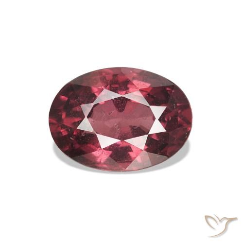 Granato rodolite Rosso tendente al rosa naturale da 1.13 ct, Ovale, VS-SI