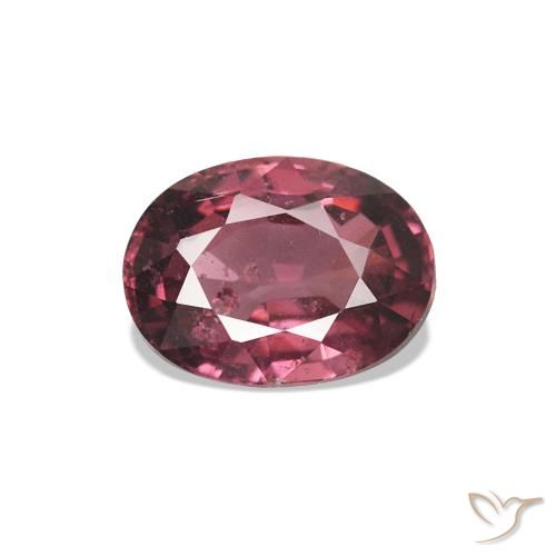 1.02ct Tonalità rosso lampone Granato rodolite, Ovale, VS-SI