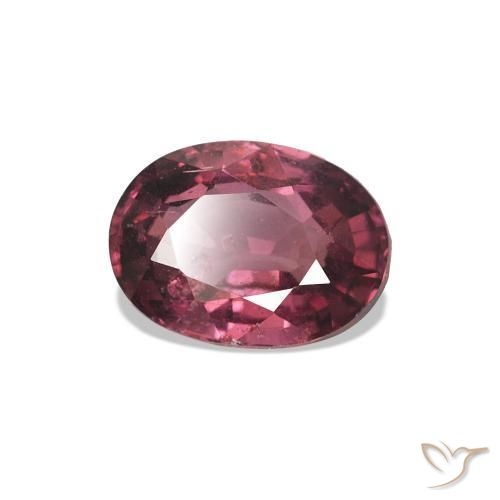Granato rodolite Tonalità rosso lampone naturale da 1.02 ct, Taglio ovale, VS-SI