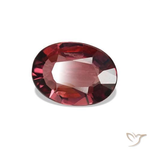 Granato rodolite Vino Rosso Profondo naturale da 0.76 ct, Taglio ovale, VS