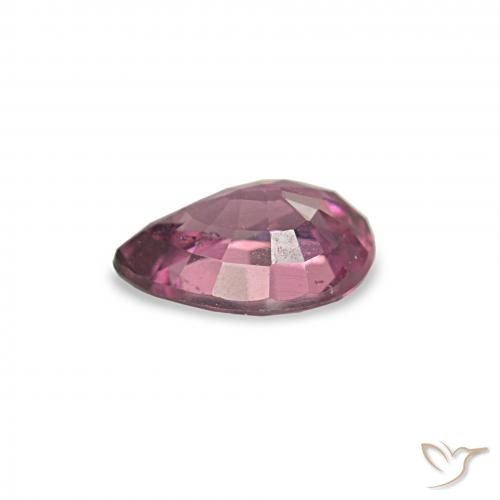 Granato rodolite Viola medio naturale da 0.79 ct, Forma a pera, VS