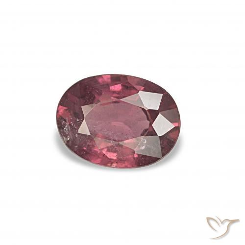 Granato rodolite Rosso scuro naturale da 0.86 ct, Taglio ovale, VS