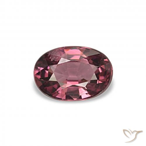 Granato rodolite Magenta-rosa scuro Dark naturale da 0.98 ct, Taglio ovale, VVS-VS
