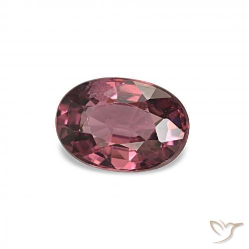 Granato rodolite Magenta-rosa scuro Dark naturale da 0.98 ct, Taglio ovale, VVS-VS