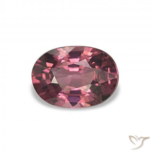 1.29ct Bacca Viola Granato rodolite, Ovale, VVS-VS