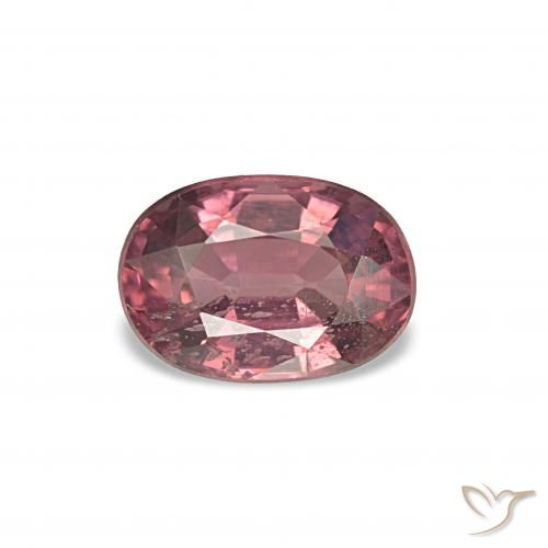 Granato rodolite Tono viola-rosso naturale da 1.16 ct, Taglio ovale, VS-SI
