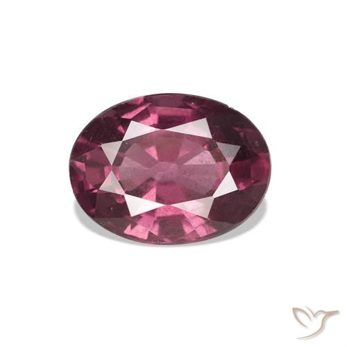 Granato rodolite Rosso lampone naturale da 1.02 ct, Taglio ovale, VS