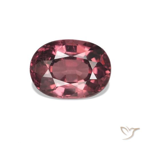 1.21ct Tonalità rosso lampone Granato rodolite, Ovale, VS