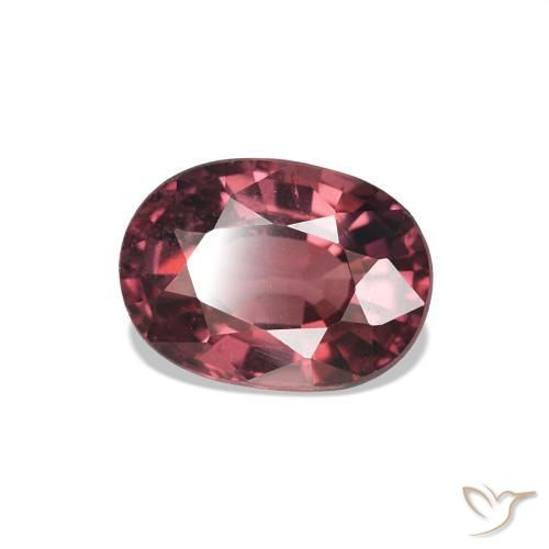 Granato rodolite Tonalità rosso lampone naturale da 1.21 ct, Taglio ovale, VS