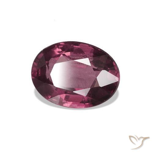 Granato rodolite Rosso lampone naturale da 1.02 ct, Taglio ovale, VS