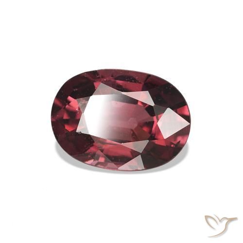 Granato rodolite Rosso medio naturale da 0.97 ct, Taglio ovale, VS
