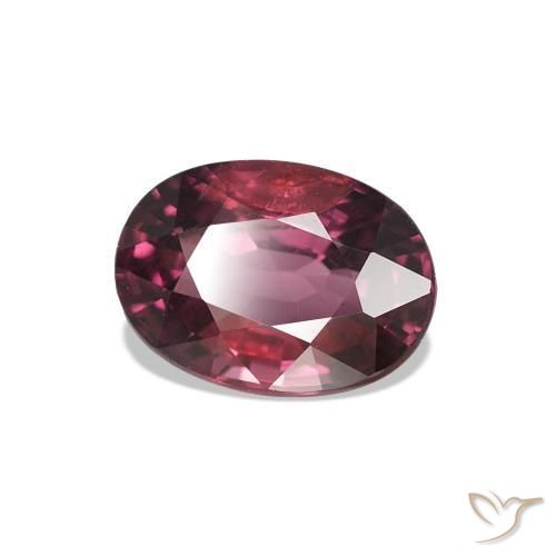 Granato rodolite Medium Dark-Purple naturale da 1.21 ct, Taglio ovale, VS