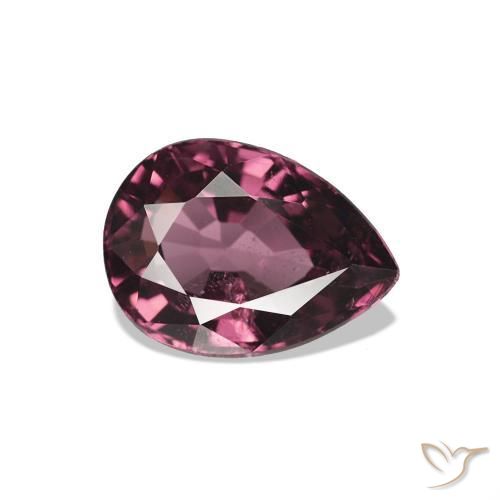 1.00ct Rosso lampone Granato rodolite, Forma a pera, VS-SI