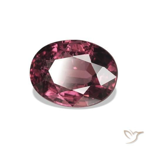 Granato rodolite Medium Dark-Red naturale da 1.37 ct, Taglio ovale, VS-SI