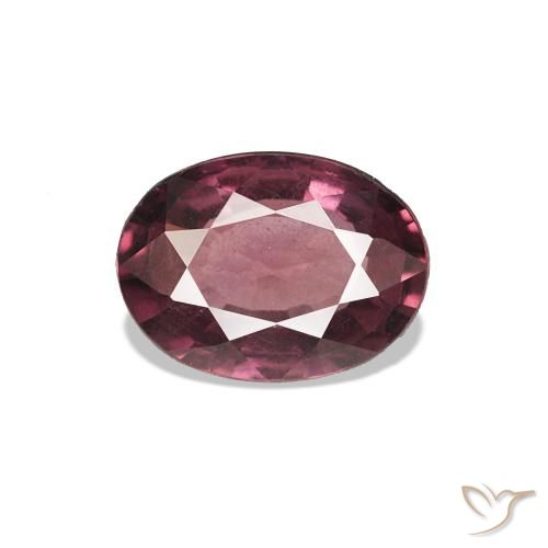 Granato rodolite Magenta intenso naturale da 0.77 ct, Taglio ovale, VS