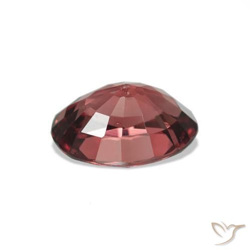Granato rodolite Rosso scuro naturale da 1.02 ct, Taglio ovale, VS