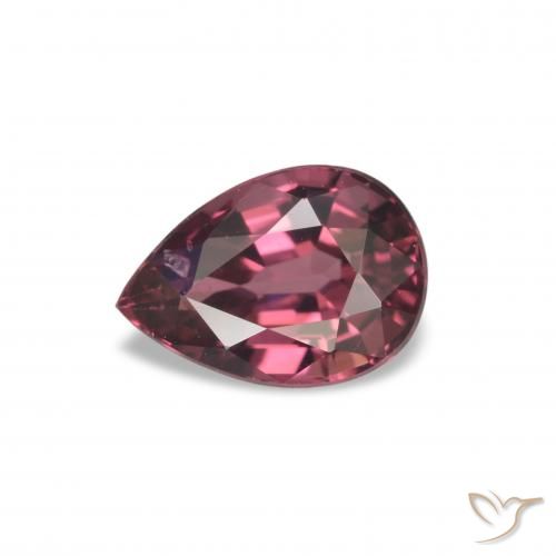 1.14ct Rosso medio Granato rodolite, Forma a pera, VS