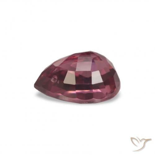 Granato rodolite Rosso medio naturale da 1.14 ct, Forma a pera, VS