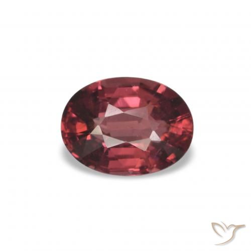 1.09ct Rosso scuro Granato rodolite, Ovale, VS