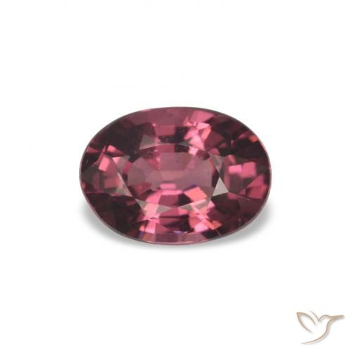 Granato rodolite Tonalità rosso lampone naturale da 1.01 ct, Taglio ovale, VS