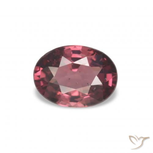 Granato rodolite Medium Dark-Red naturale da 1.06 ct, Taglio ovale, VS-SI