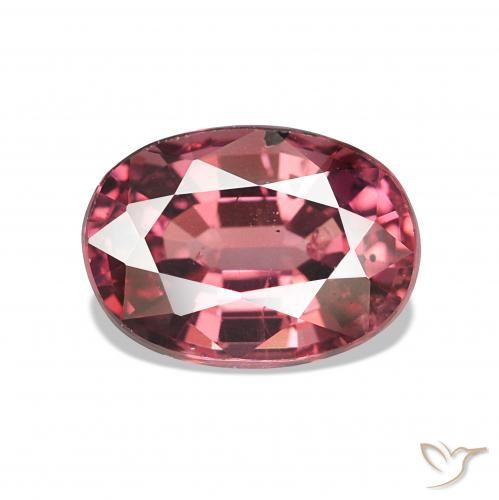 Granato rodolite Tonalità rosso lampone naturale da 1.19 ct, Ovale, VS-SI