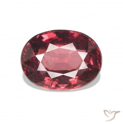 Granato rodolite Rosso purpureo naturale da 1.12 ct, Taglio ovale, VS-SI