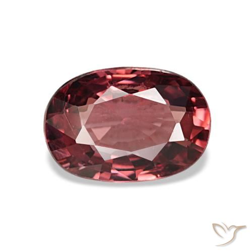 0.96ct rosso granato rodolite, ovale, VS-SI