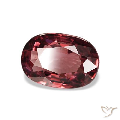 Granato rodolite naturale rosso da 0,96 ct, taglio ovale, VS-SI