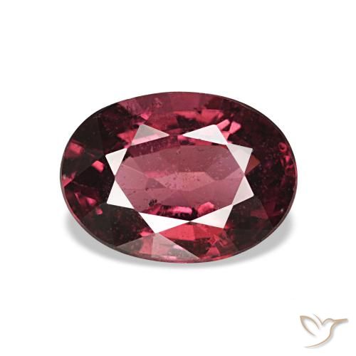 Granato rodolite naturale rosso da 1,01 ct, taglio ovale, VS