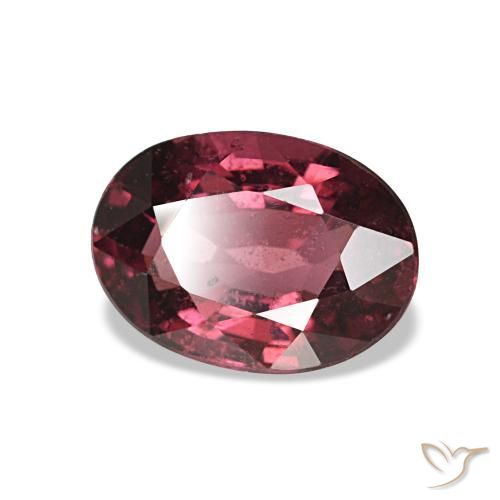 Granato rodolite naturale rosso da 1,01 ct, taglio ovale, VS