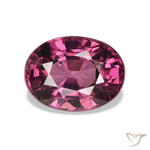 1.25ct rosso granato rodolite, ovale, VS-SI