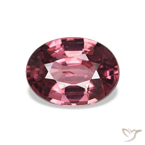 Granato rodolite naturale rosso da 0,91 ct, taglio ovale, VS
