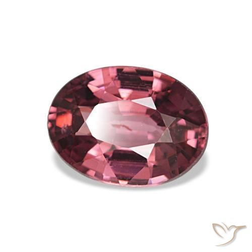 Granato rodolite naturale rosso da 0,91 ct, taglio ovale, VS