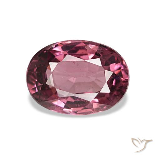 Granato rodolite naturale rosso da 0,97 ct, taglio ovale, VS