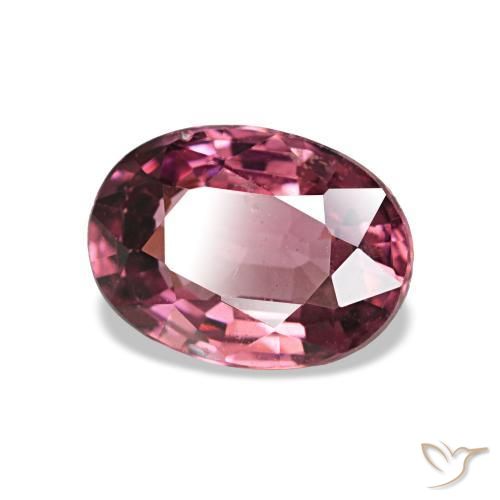 Granato rodolite naturale rosso da 0,97 ct, taglio ovale, VS