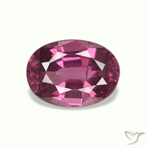Granato rodolite naturale porpora da 1,10 ct, taglio ovale, VS