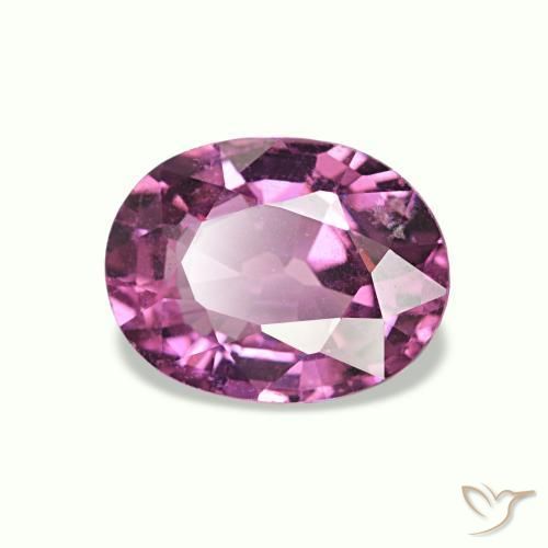 Granato rodolite naturale porpora da 1,08 ct, taglio ovale, VS