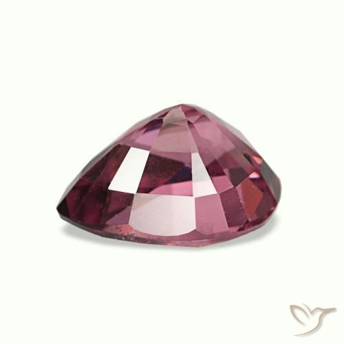 Granato rodolite naturale porpora da 0,90 ct, taglio a pera, VS