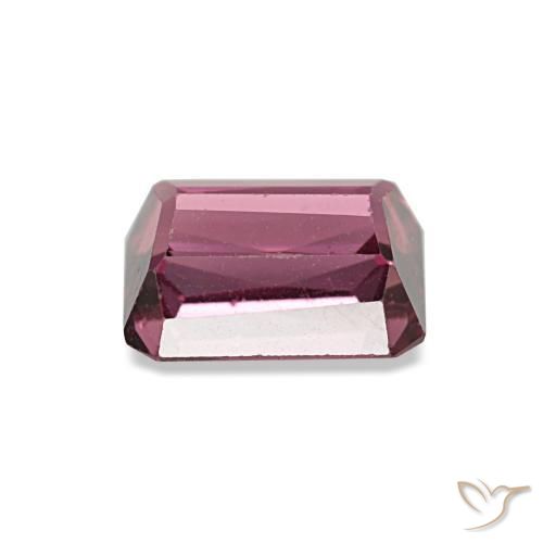 Granato rodolite naturale rosso da 1,17 ct, taglio smeraldo, VS