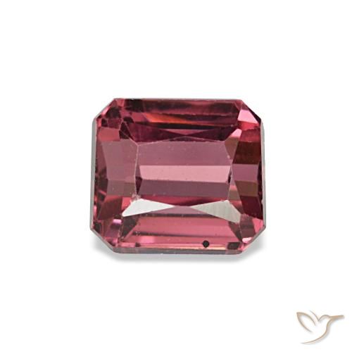 0.98ct rosso granato rodolite, taglio smeraldo, VS