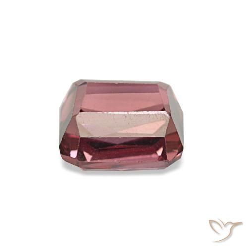 Granato rodolite naturale rosso da 0,95 ct, taglio smeraldo, VVS-VS