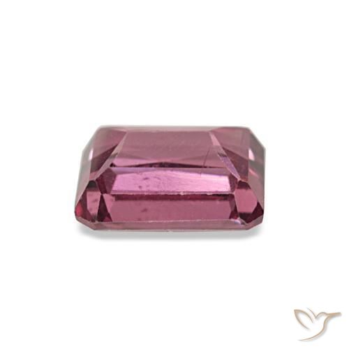 Granato rodolite naturale rosso da 0,96 ct, taglio smeraldo, VS