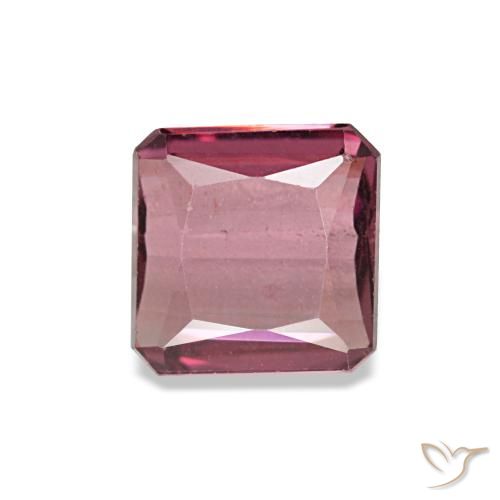 0.98ct rosso granato rodolite, taglio smeraldo, VS