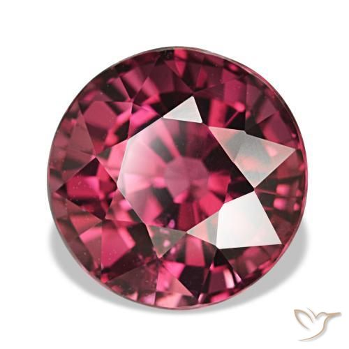 Granato rodolite naturale rosso da 5,14 ct, taglio rotondo, VS