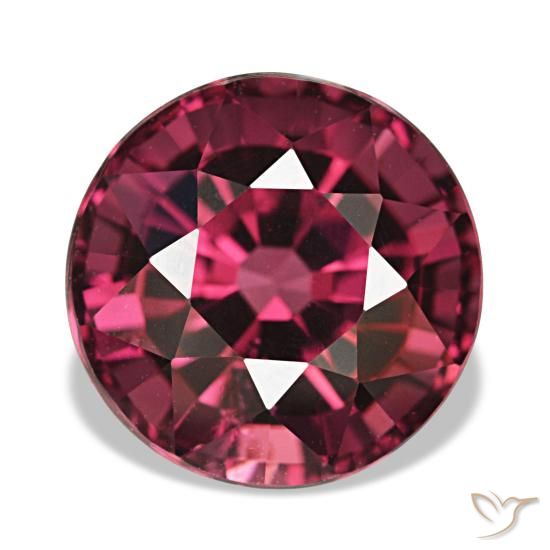 Granato rodolite naturale rosso da 5,14 ct, taglio rotondo, VS