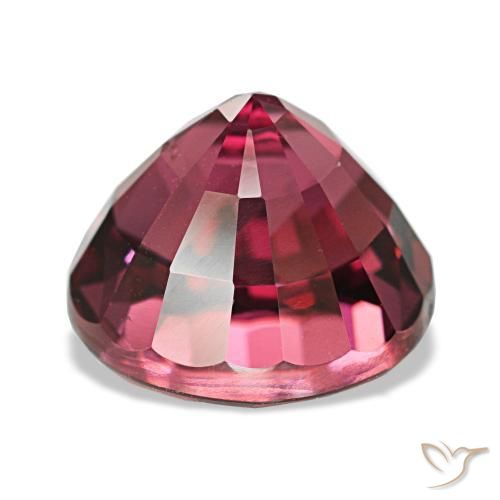 Granato rodolite naturale rosso da 5,14 ct, taglio rotondo, VS