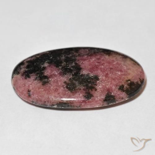 Rodonite Multicolore naturale da 51.18 ct, Ovale, Opaco