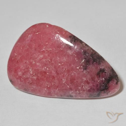 Rodonite Multicolore naturale da 30.82 ct, Forma a pera, Opaco